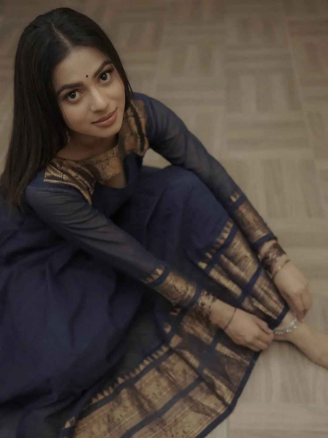 Signature Kanchi Cotton Anarkali & Dupatta