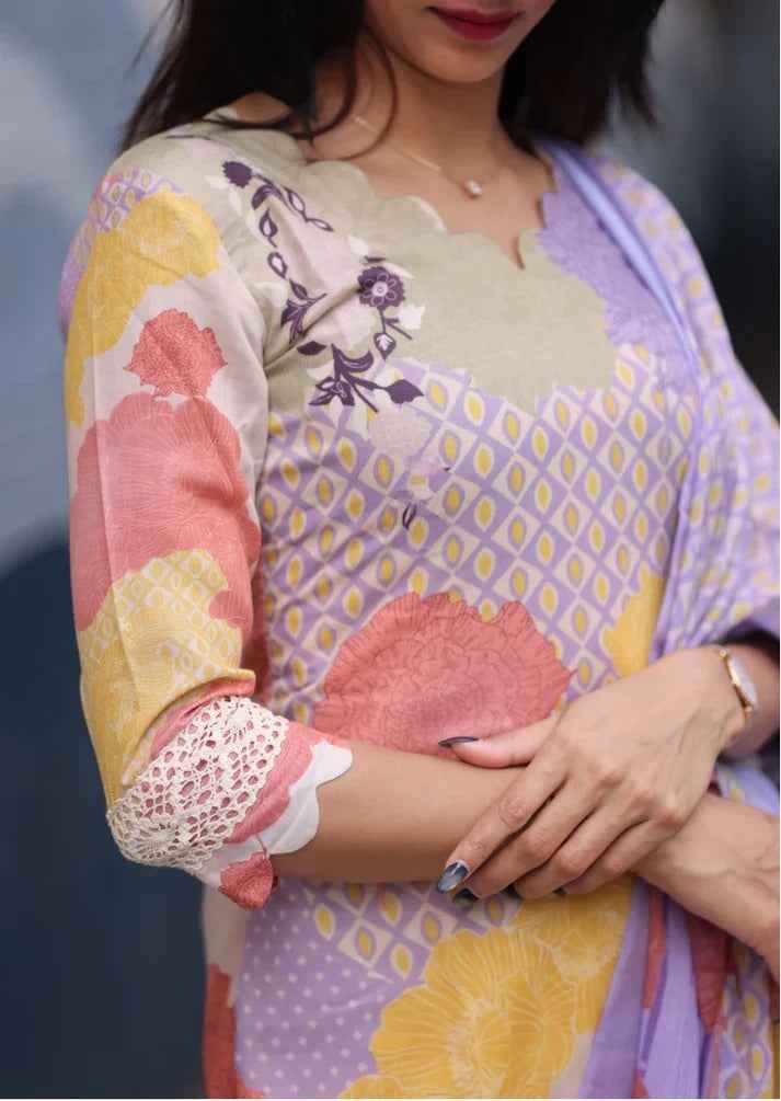 Peachmelt Top & Dupatta set