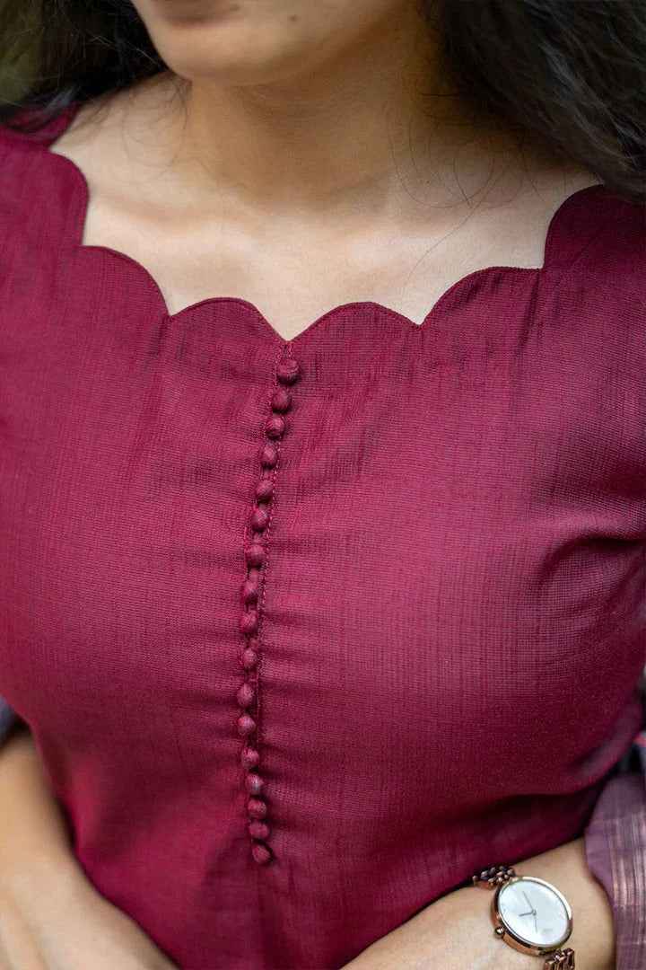 This Maroon Full Set Is Crafted Rich Vatican Silk Fabric