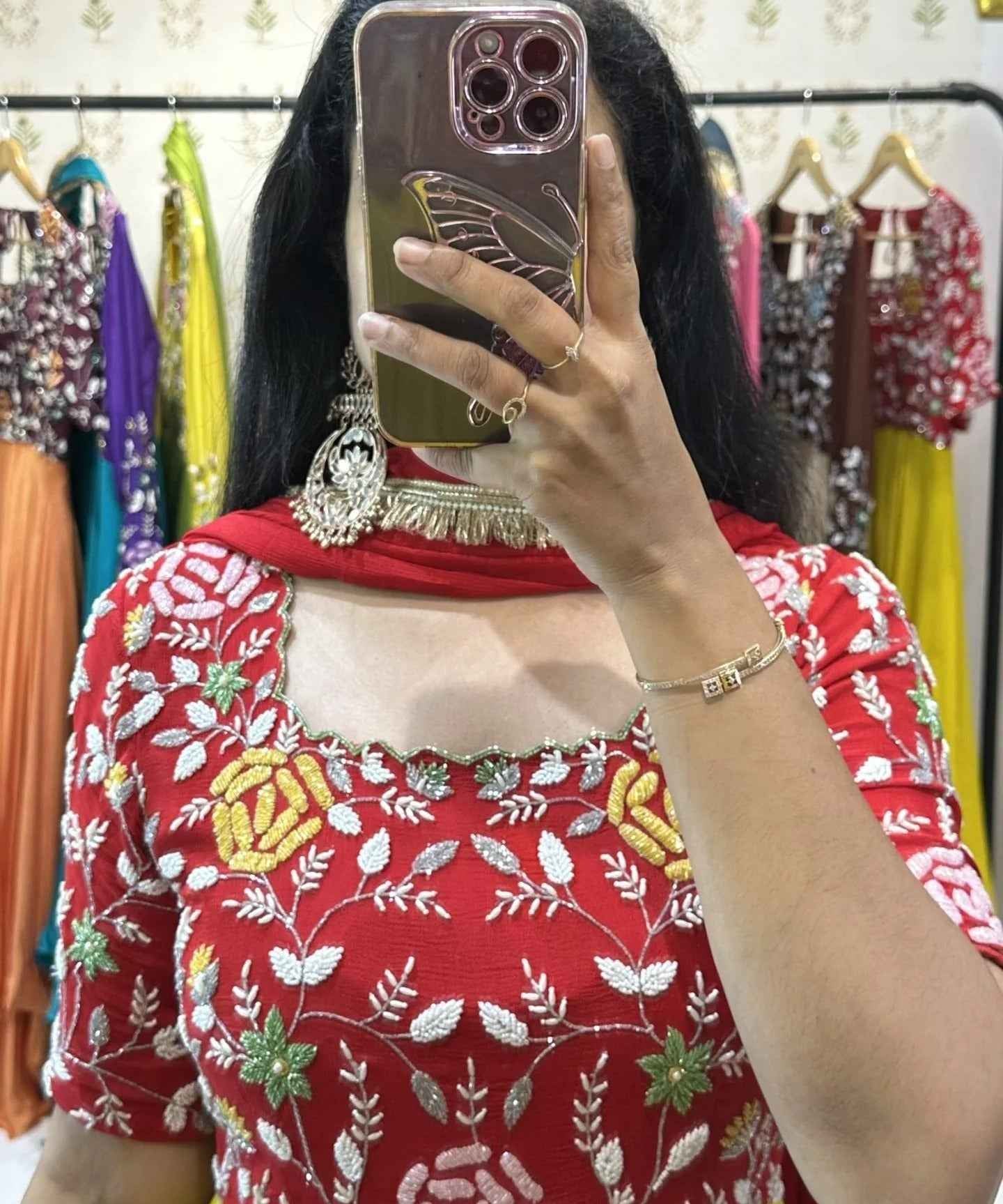 Nitya – Red & Yellow