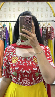 Nitya – Red & Yellow