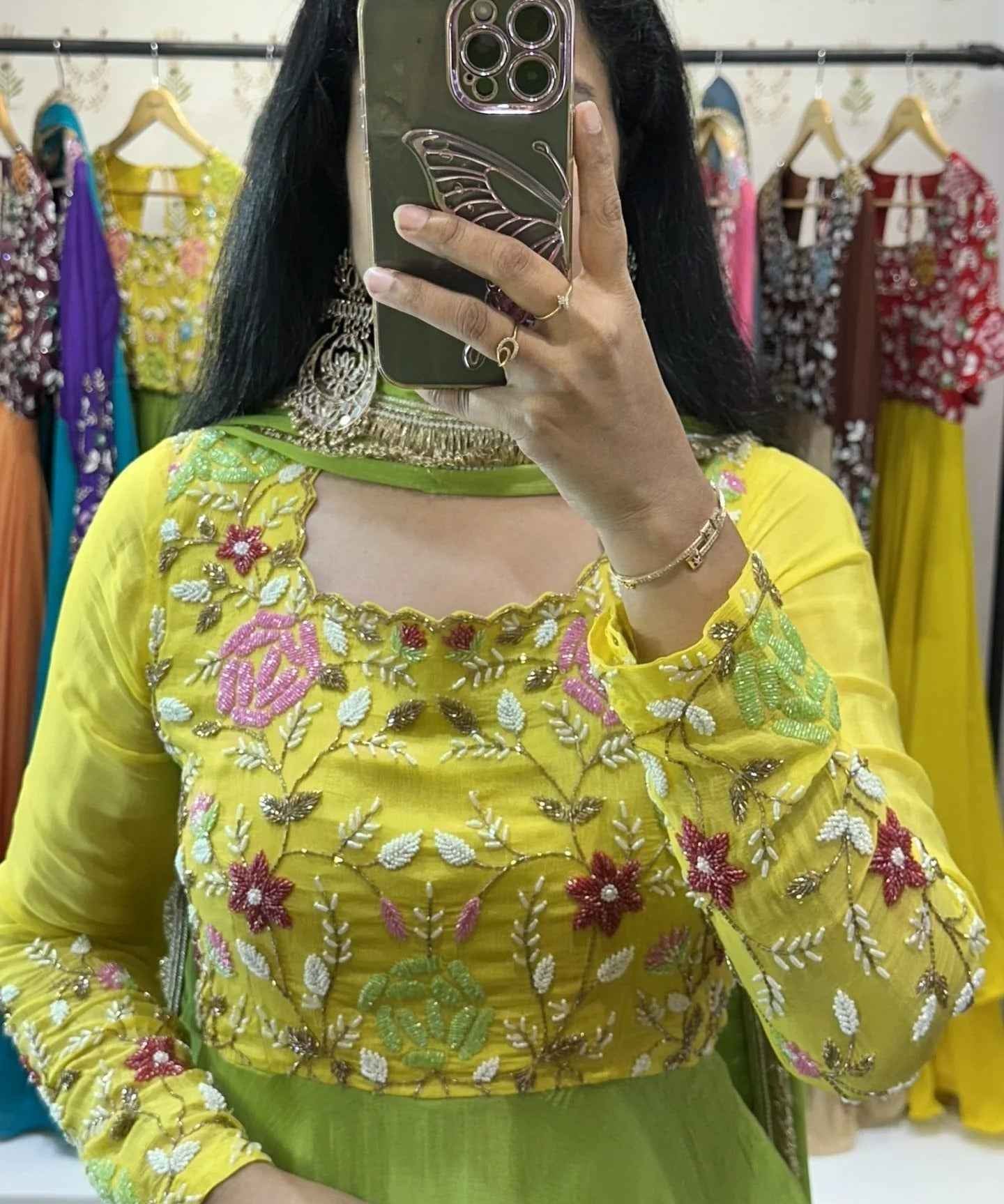 Nitya – Yellow & Green