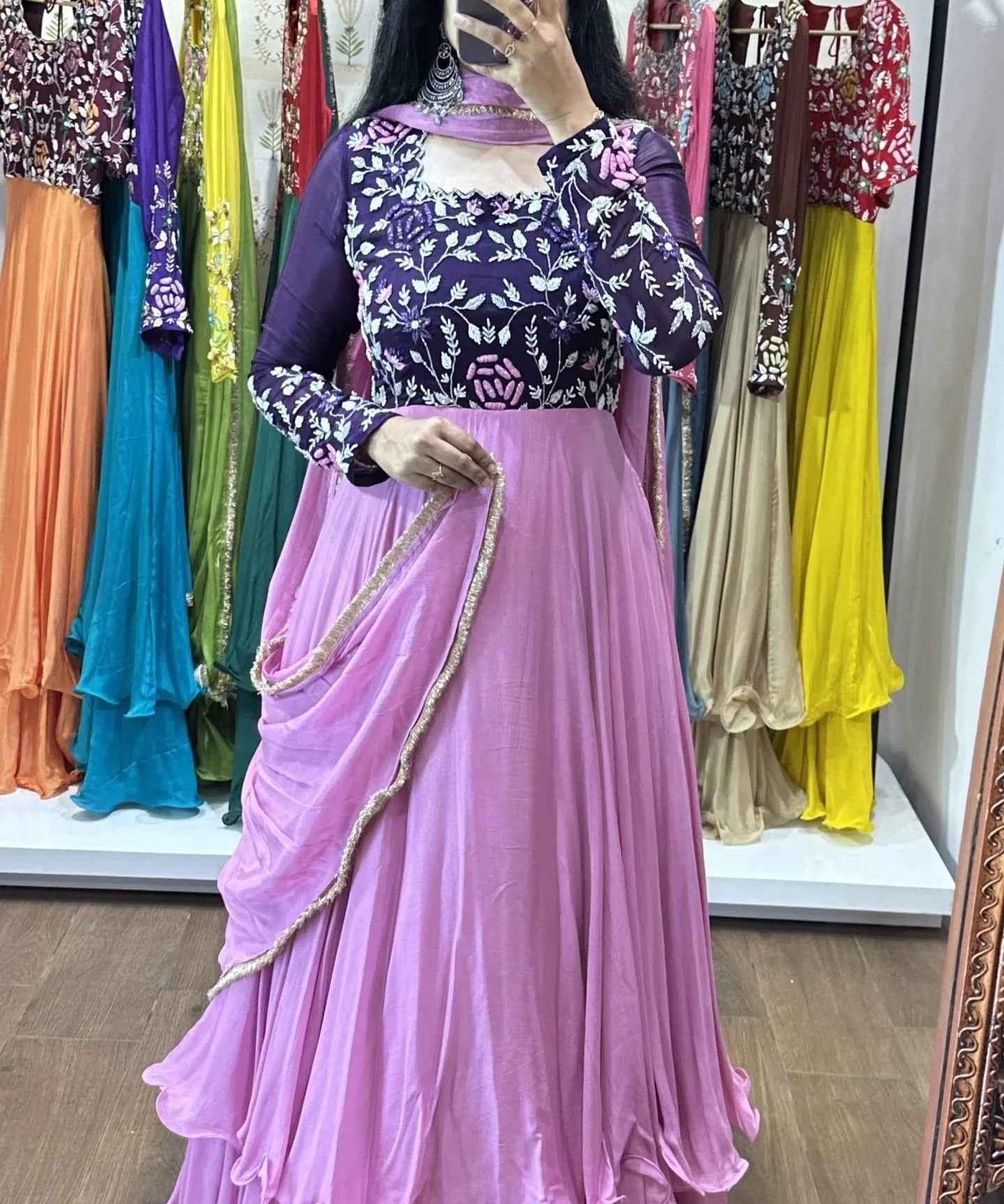 Nitya – Purple & Pink