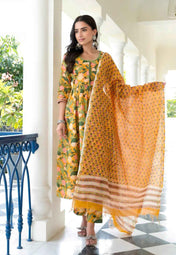 Mango Meadow Pure Viscose Suit Set