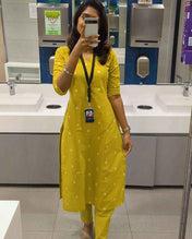 Beautiful Shade Pure Cotton Suit Set