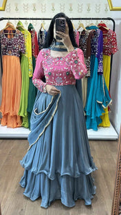 Nitya – Pink & Gray