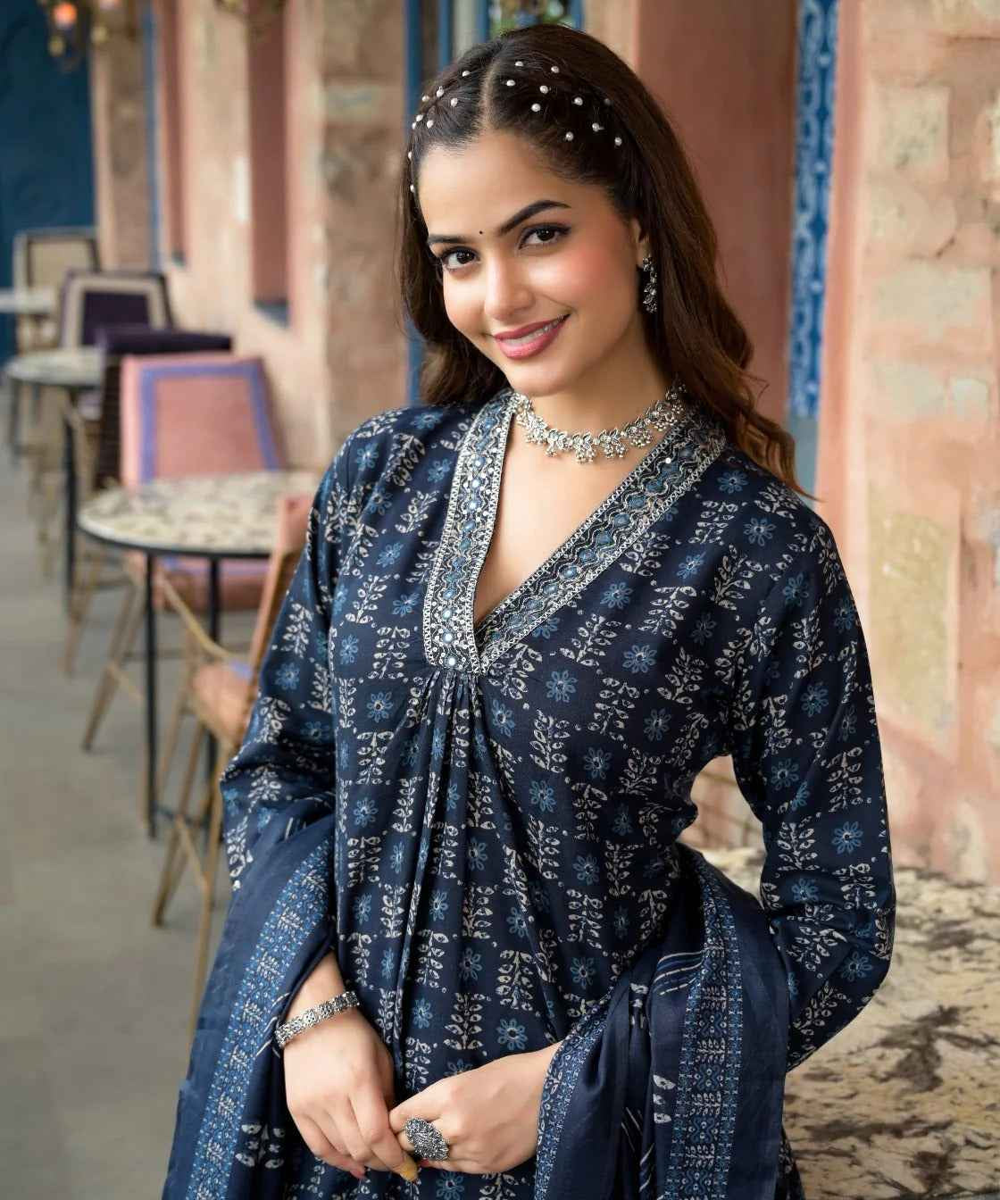 Royal Sapphire Pure Viscose Set