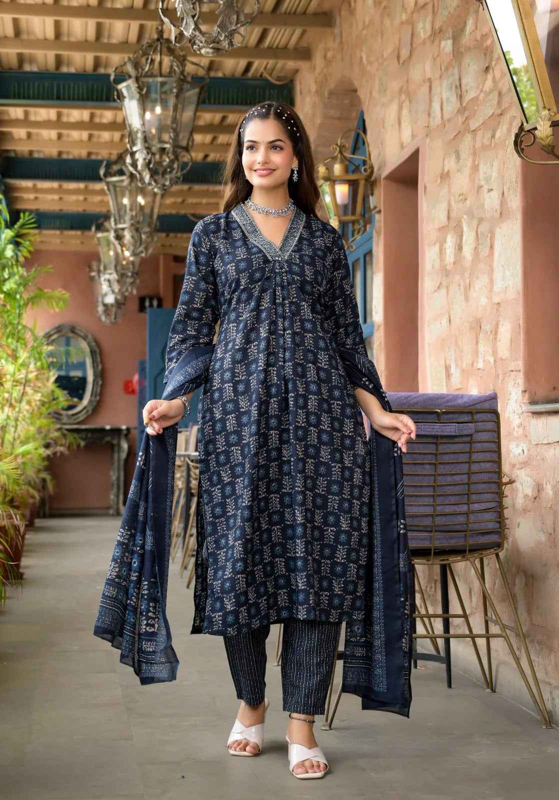 Royal Sapphire Pure Viscose Set