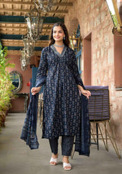 Royal Sapphire Pure Viscose Set