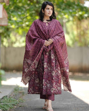Plum Garden Pure Viscose Suit Set