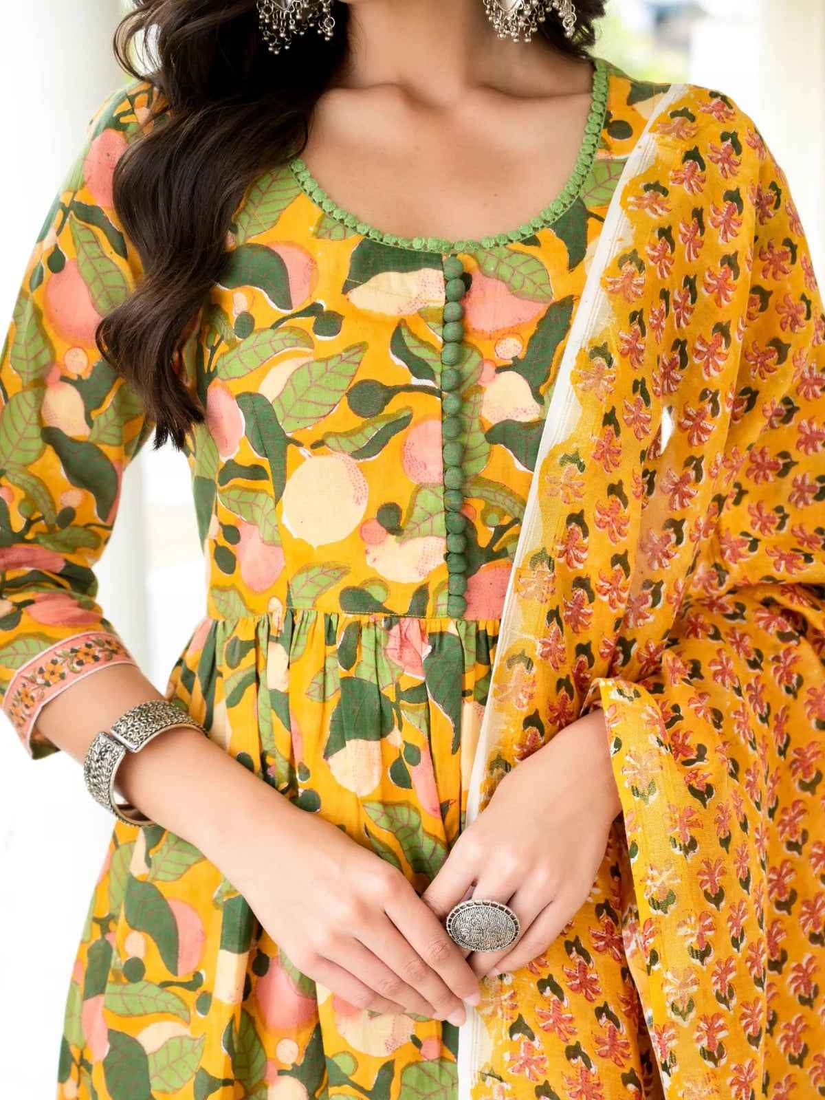 Mango Meadow Pure Viscose Suit Set