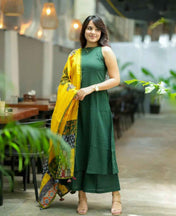 Green Color Kurta Set