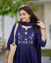 Breezy Embroidered Cotton Suit Set