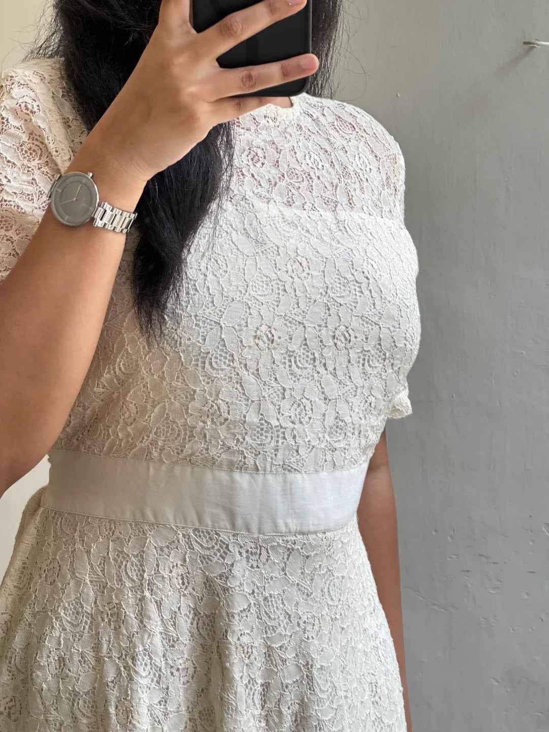 Beautiful Pure Potton Lace Western Dress