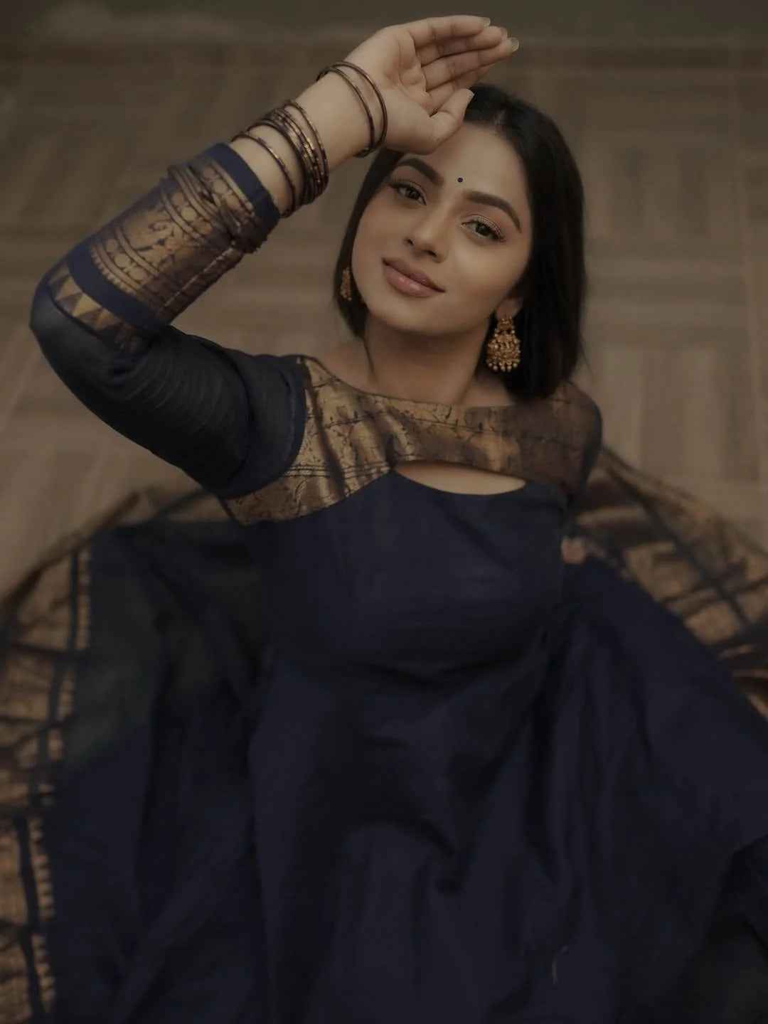 Signature Kanchi Cotton Anarkali & Dupatta