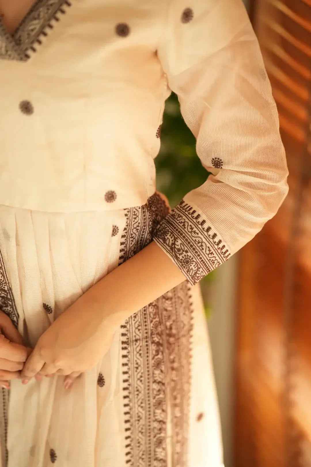 Mahiya Kota Doria Kurta Set