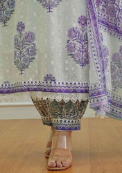 Lavender Mist Viscose Rayon Suit Set