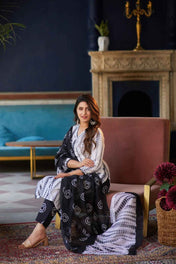 Kota Doria Print Pure Viscose Suit Set