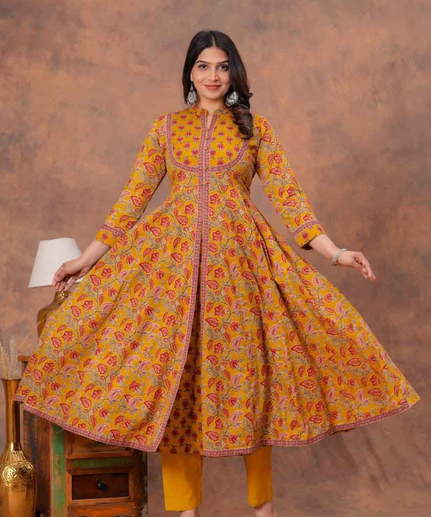 Gulaabo Charm Handblock Suit Set