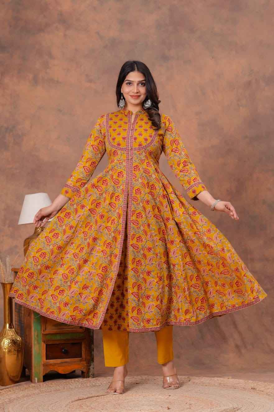 Gulaabo Charm Handblock Suit Set