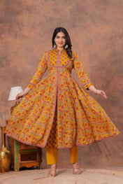 Gulaabo Charm Handblock Suit Set