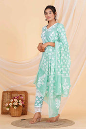 Mint Blossom Rayon Set