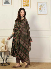 Moss Charm Anarkali Suit Set