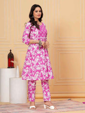 Pure Cotton Kurta, Pant & Dupatta Set