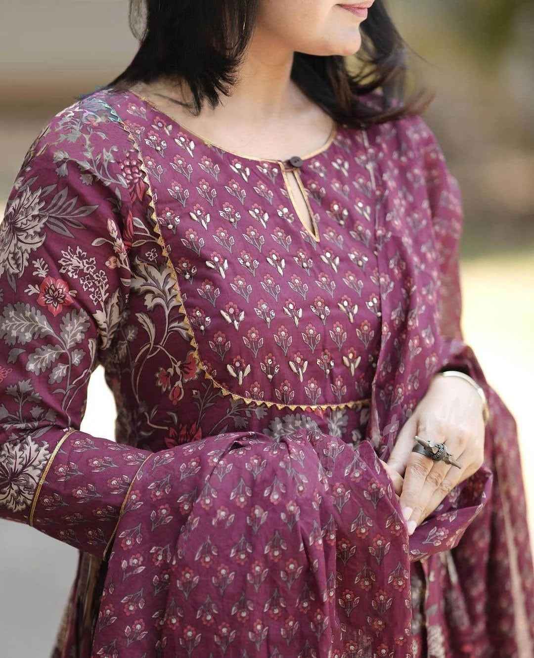 Plum Garden Pure Viscose Suit Set