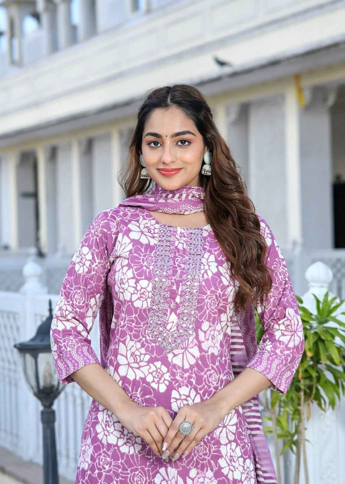 Aafreen Cotton Straight Suit Set