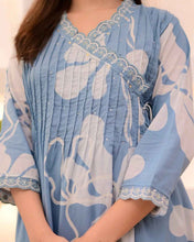 Floral Drift Handcrafted Cotton Suit Set