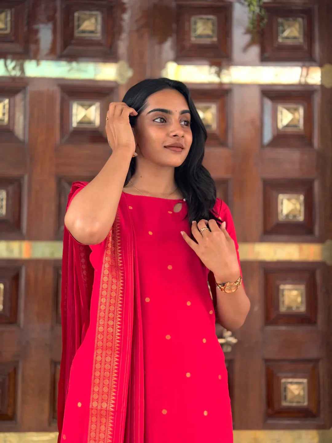 PURE COTTON SUIT SET WITH LINING