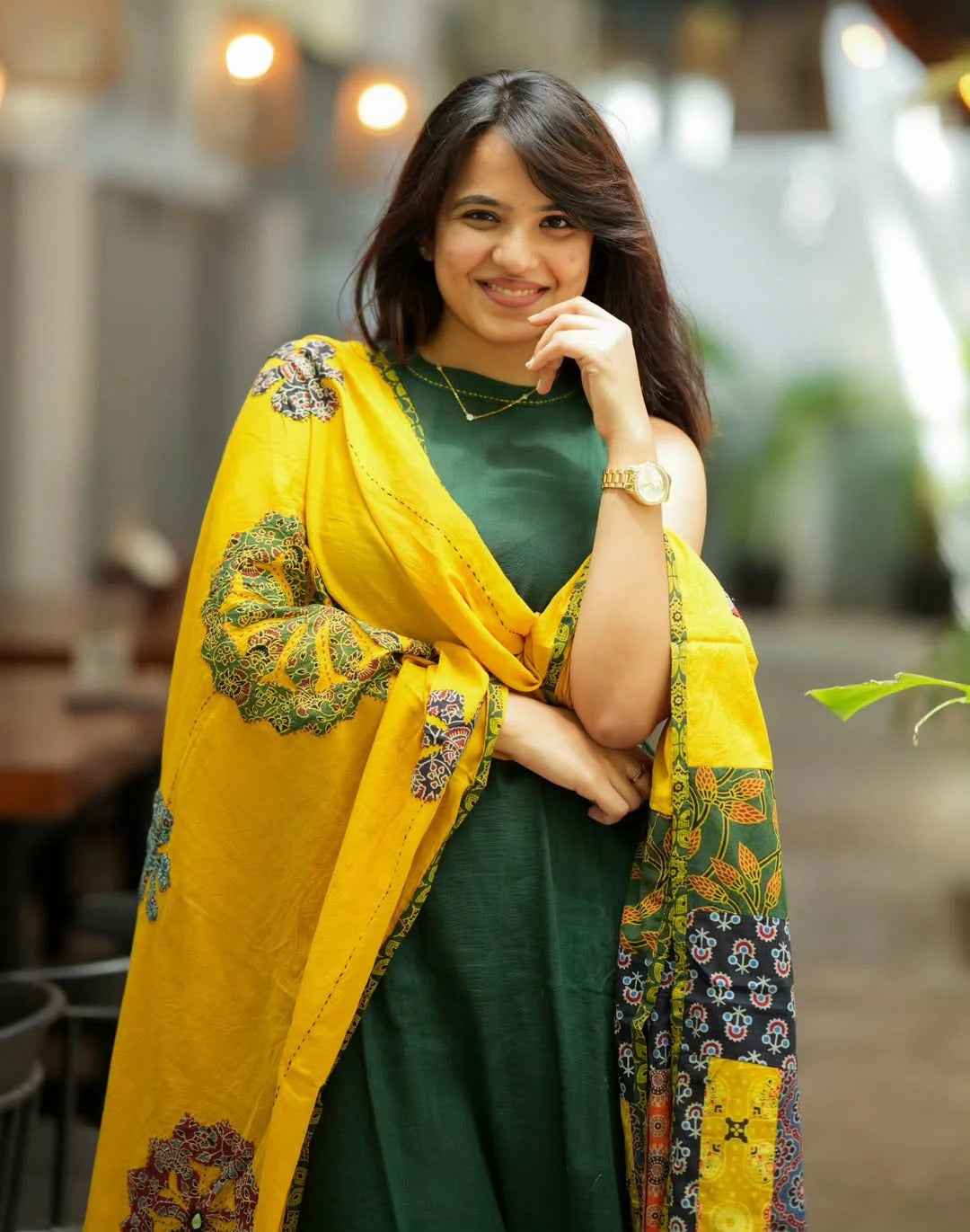 Green Color Kurta Set