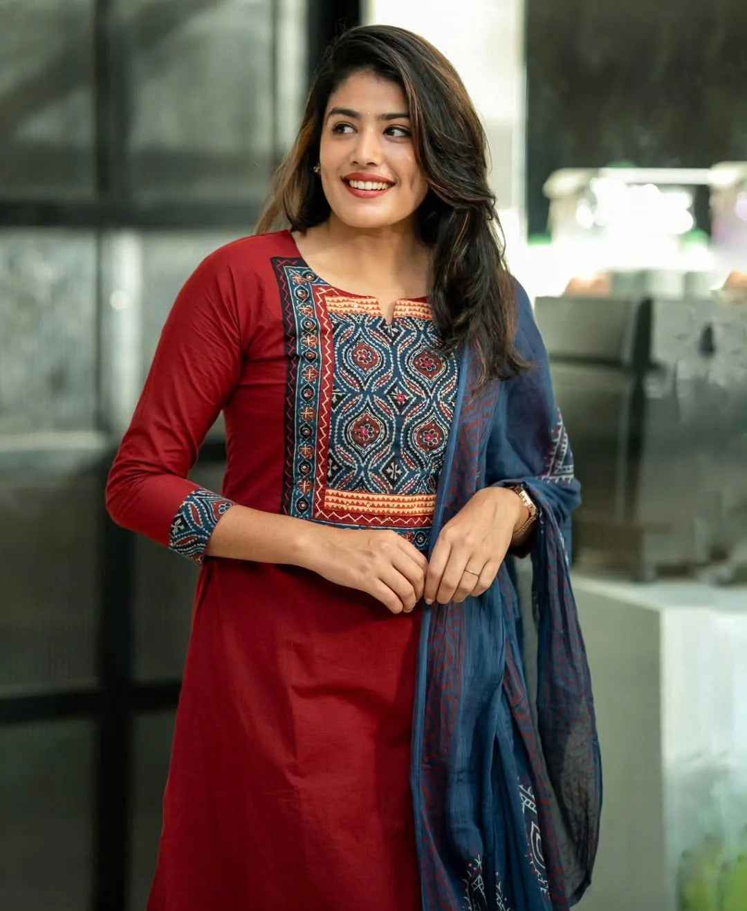 Breezy Cotton Ajrakh Set