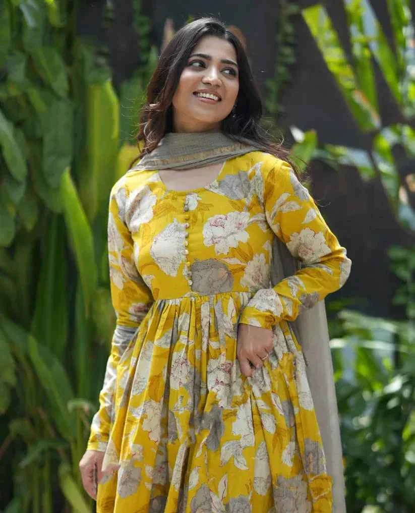 Golden Radiance Viscose Suit Set