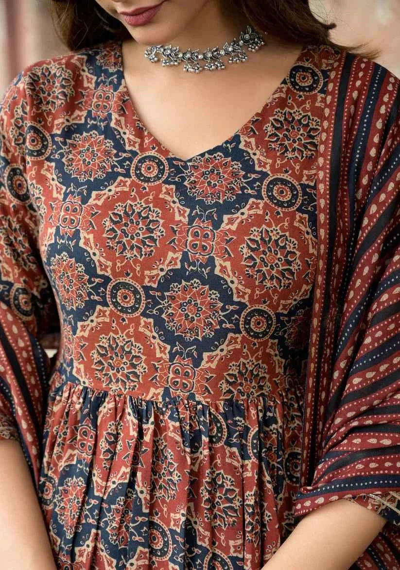 Rustwood Anarkali Charm Set