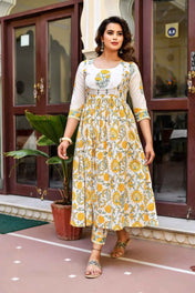 Marigold Sunshine Pure Viscose Suit Set