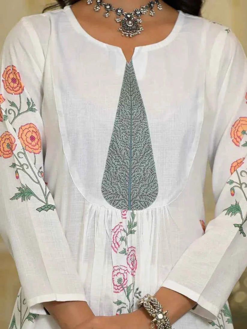 Ivory Garden Viscose Suit Set