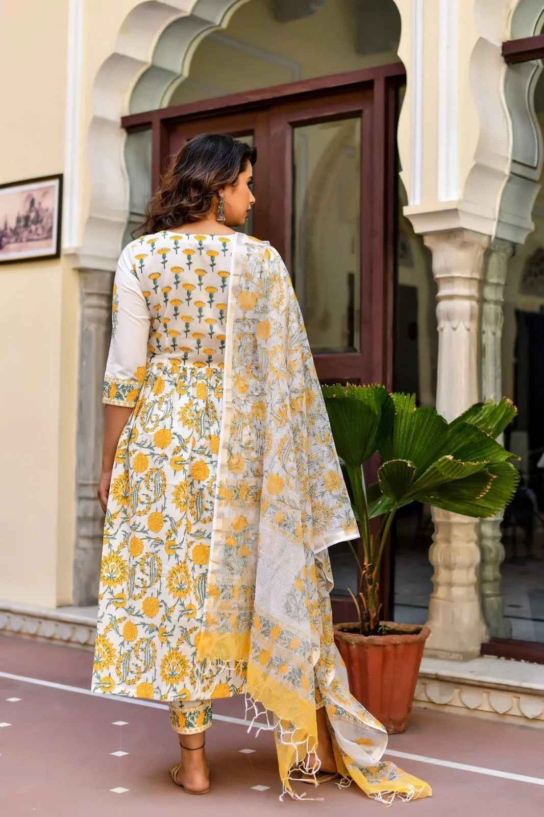 Marigold Sunshine Pure Viscose Suit Set