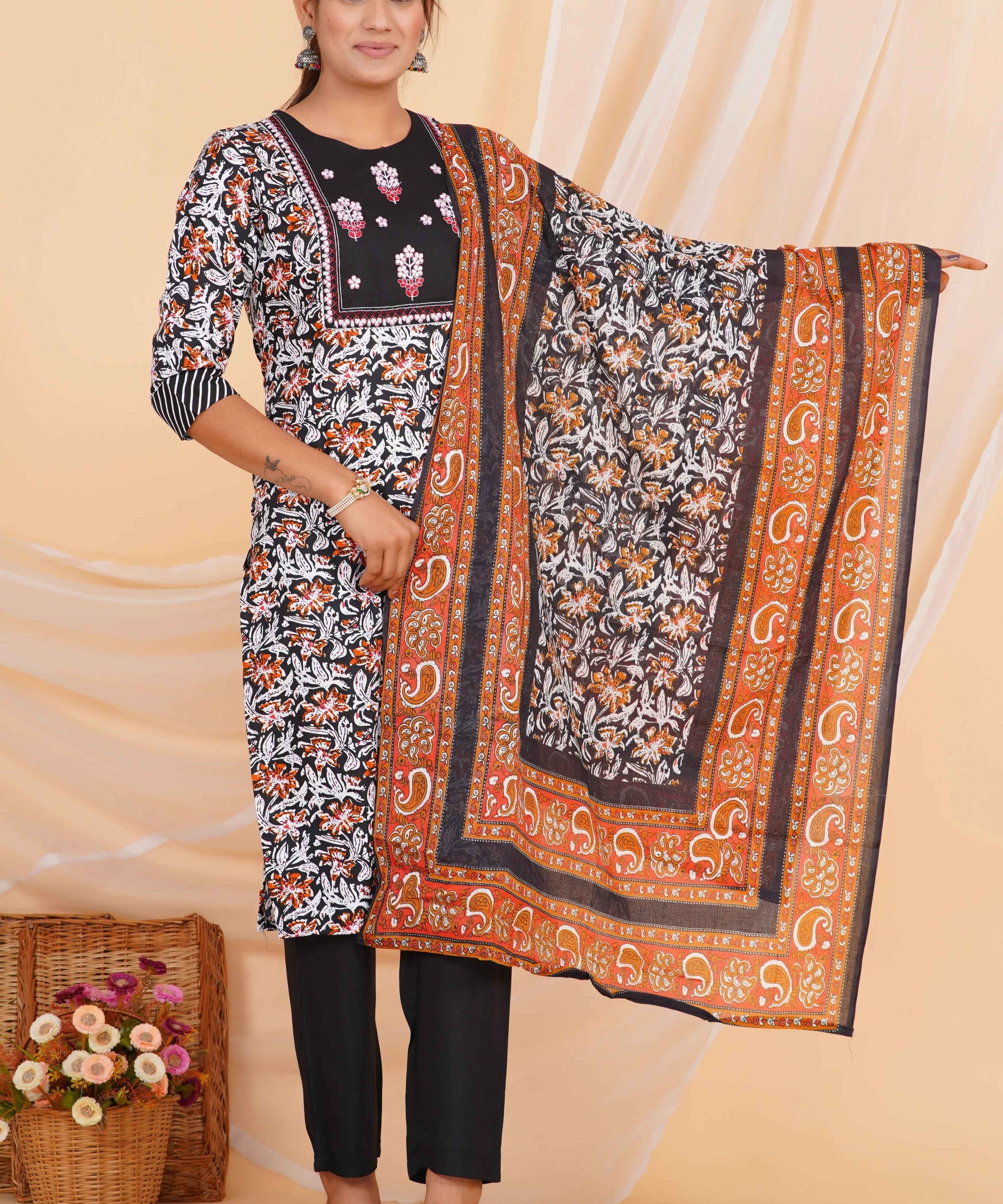 Dusk Garden Viscose Rayon Set