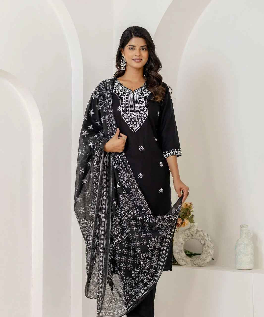 Noir Grace Viscose Rayon Suit Set