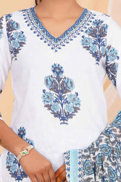 Ocean Bloom Viscose Rayon Suit Set