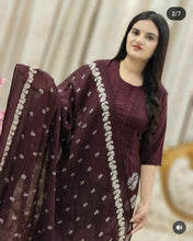 Plum Petals Cotton Suit Set