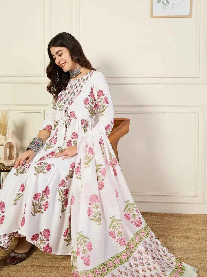Gulbagh Tiered Anarkali Set
