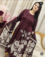 Plum Petals Cotton Suit Set