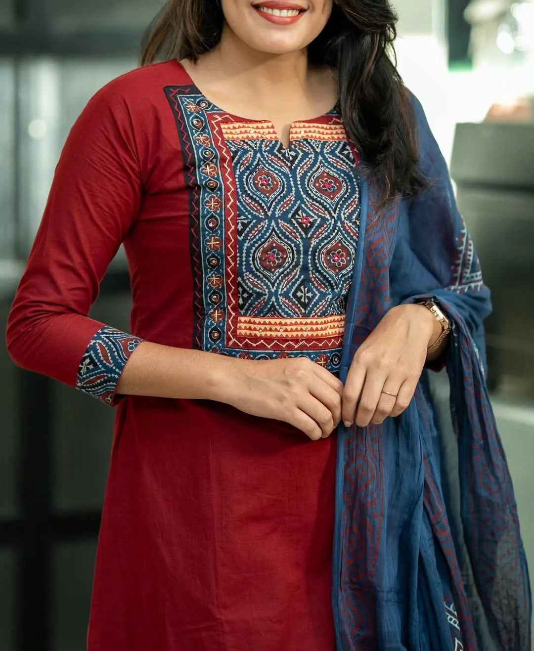 Breezy Cotton Ajrakh Set