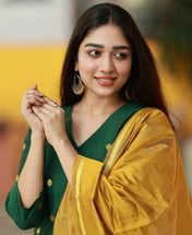 Handloom Silk Woven Kurta With Cotton Lining