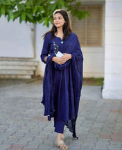 Breezy Embroidered Cotton Suit Set