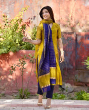 Maheshwari Kurti Lined With Comfy Cotton