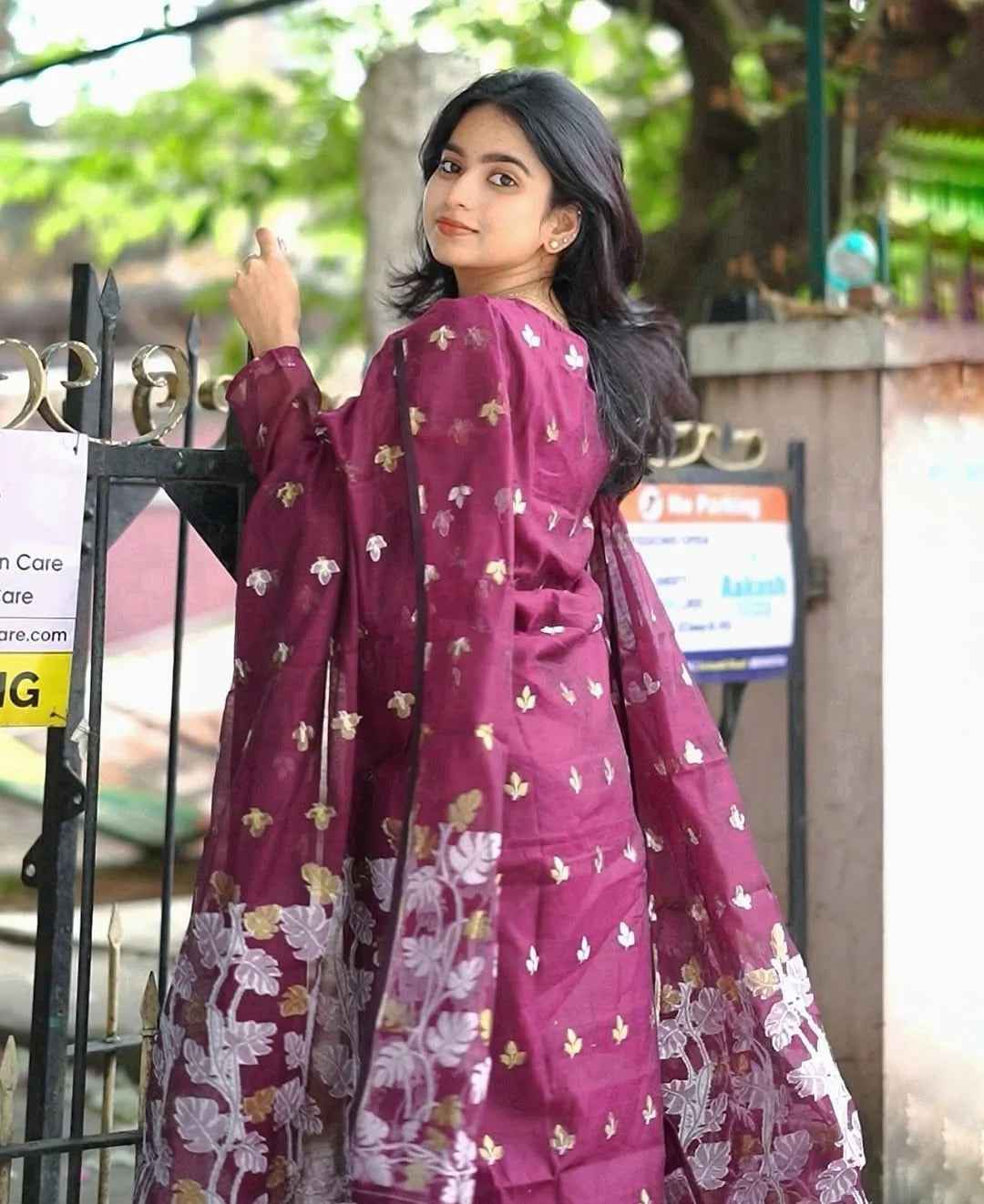 Elegance Maroon Color Kurta Set